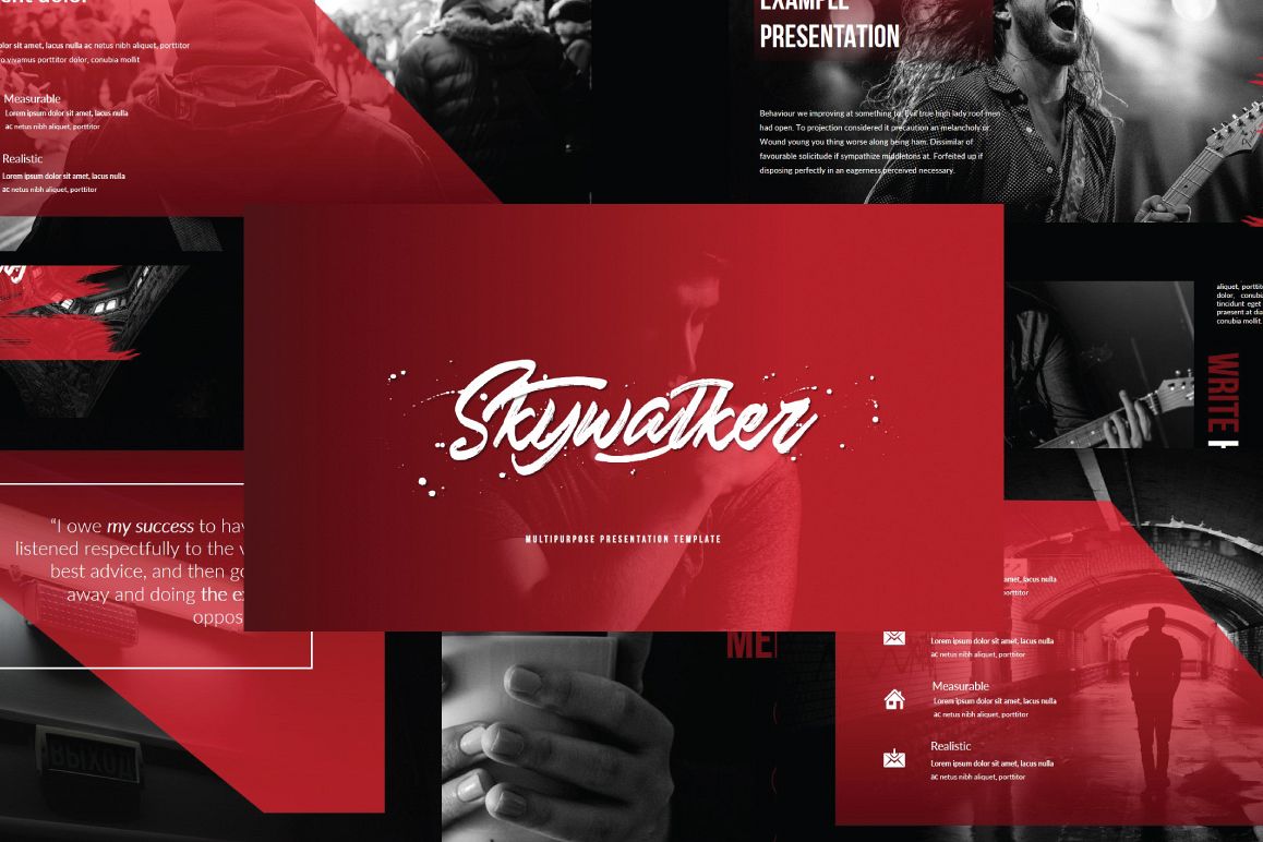 Skywalker Modern Keynote Template example image 1