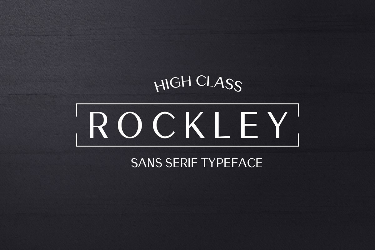 Rockley Sans Serif Font Family example image 1