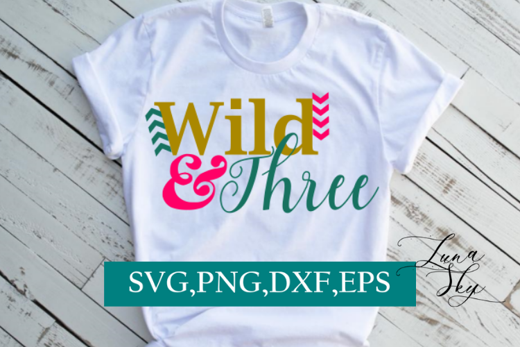 wild and three, third birthday, three years old example image 1