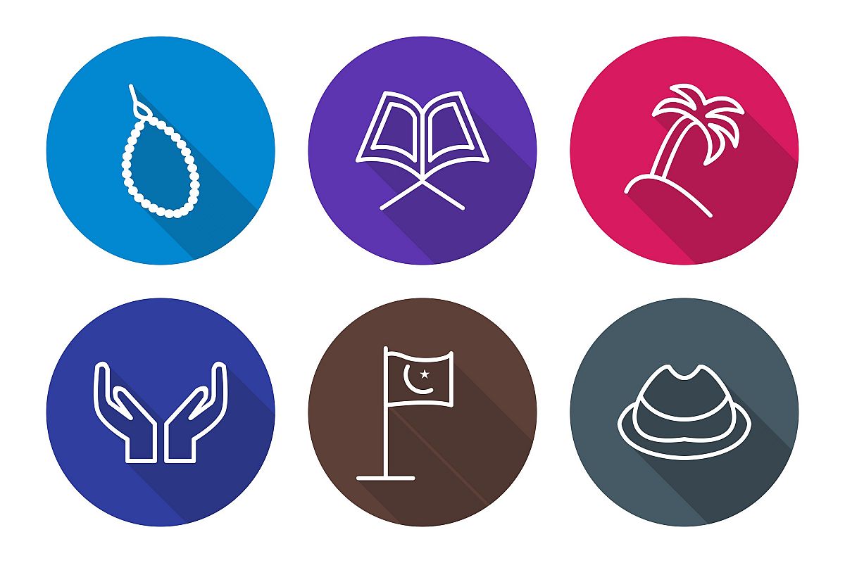 Set Of Ramadan Icons example image 1