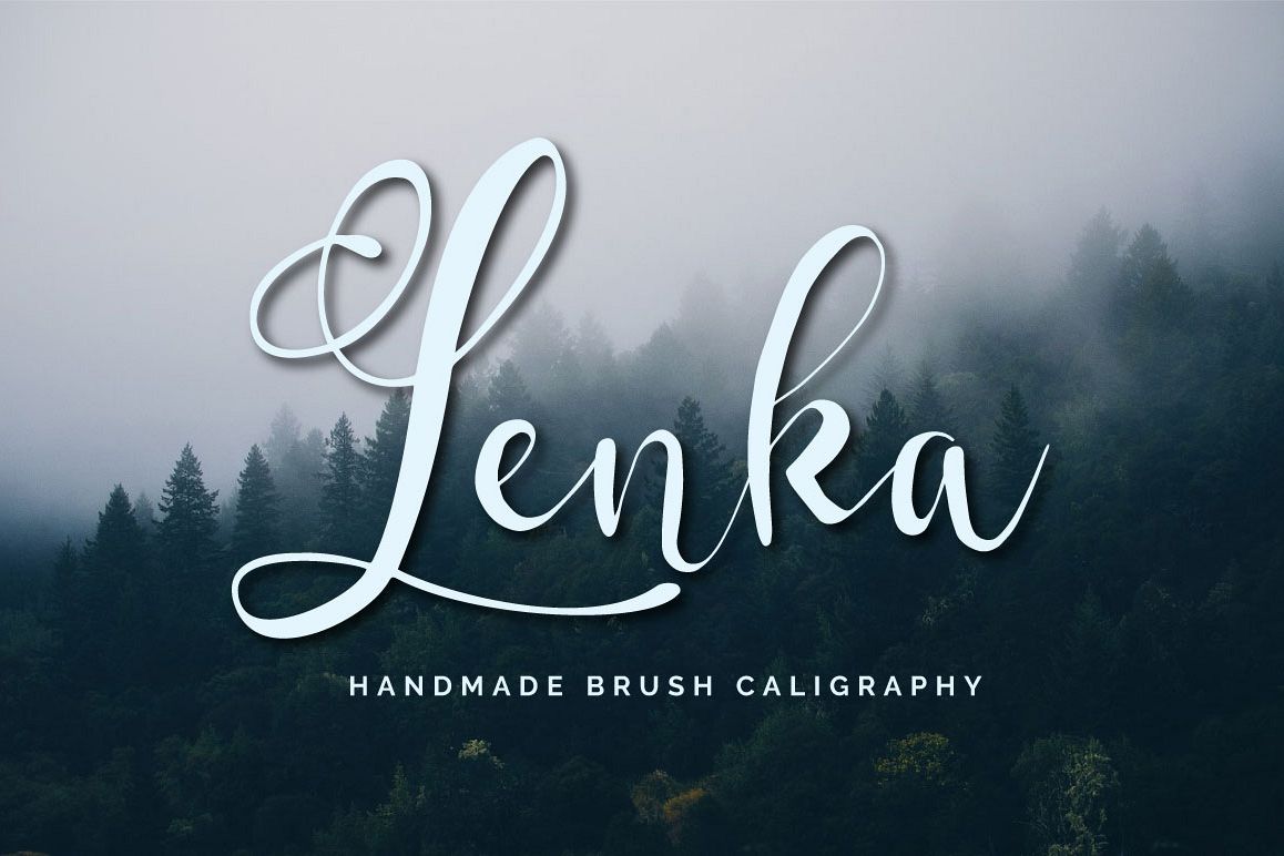 Lenka Brush Caligraphy example image 1