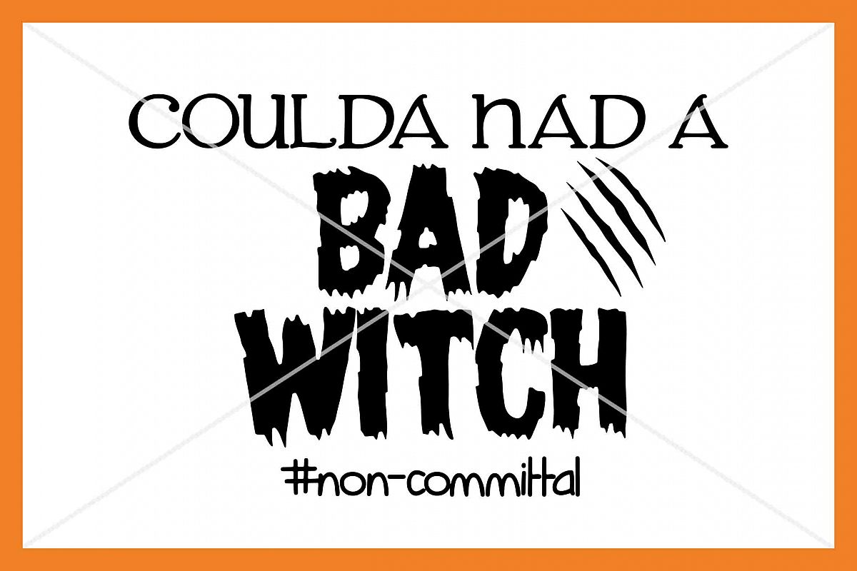 You coulda had a bad witch SVG Silhouette Cameo Cricut Cut example image 1