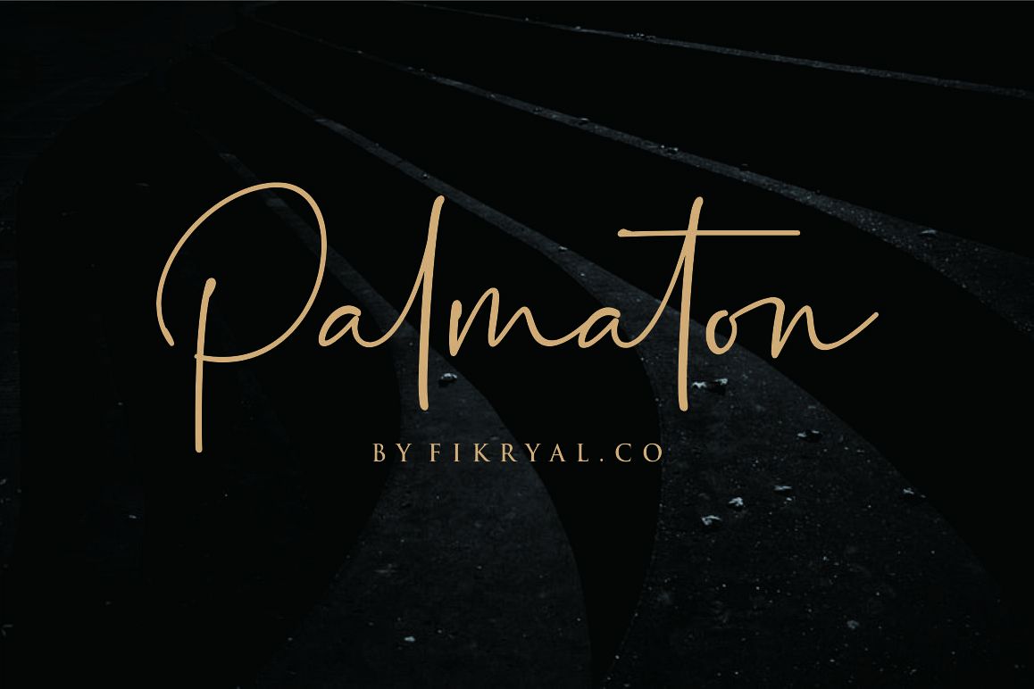 Palmaton - Handwritten font example image 1