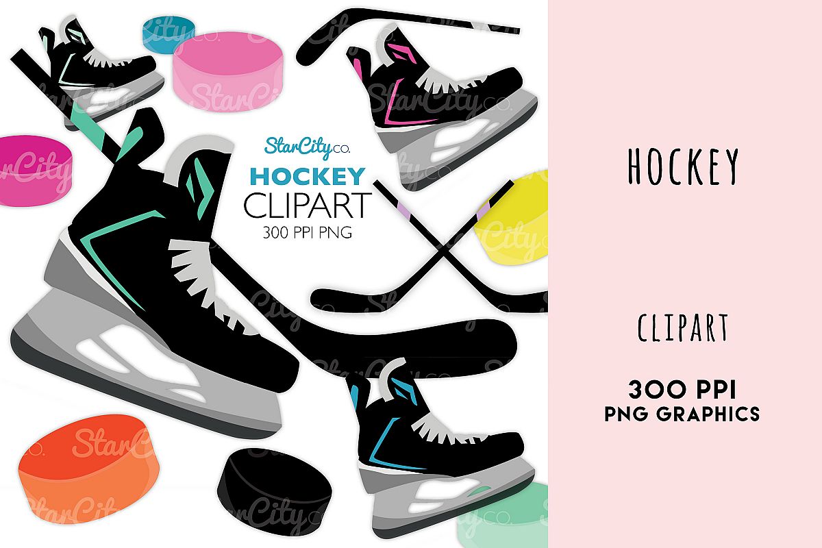 Hockey Clipart Graphics for commercial use example image 1