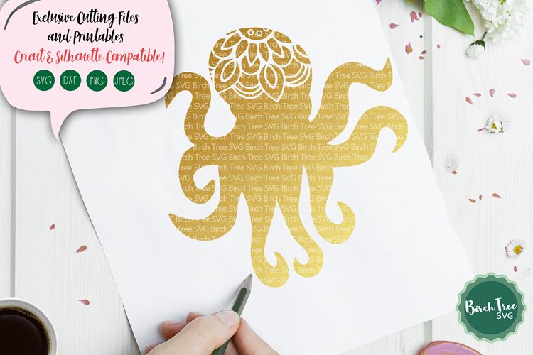 Download Octopus Mandala SVG Cut File, Octopus SVG, Octopus Cut File