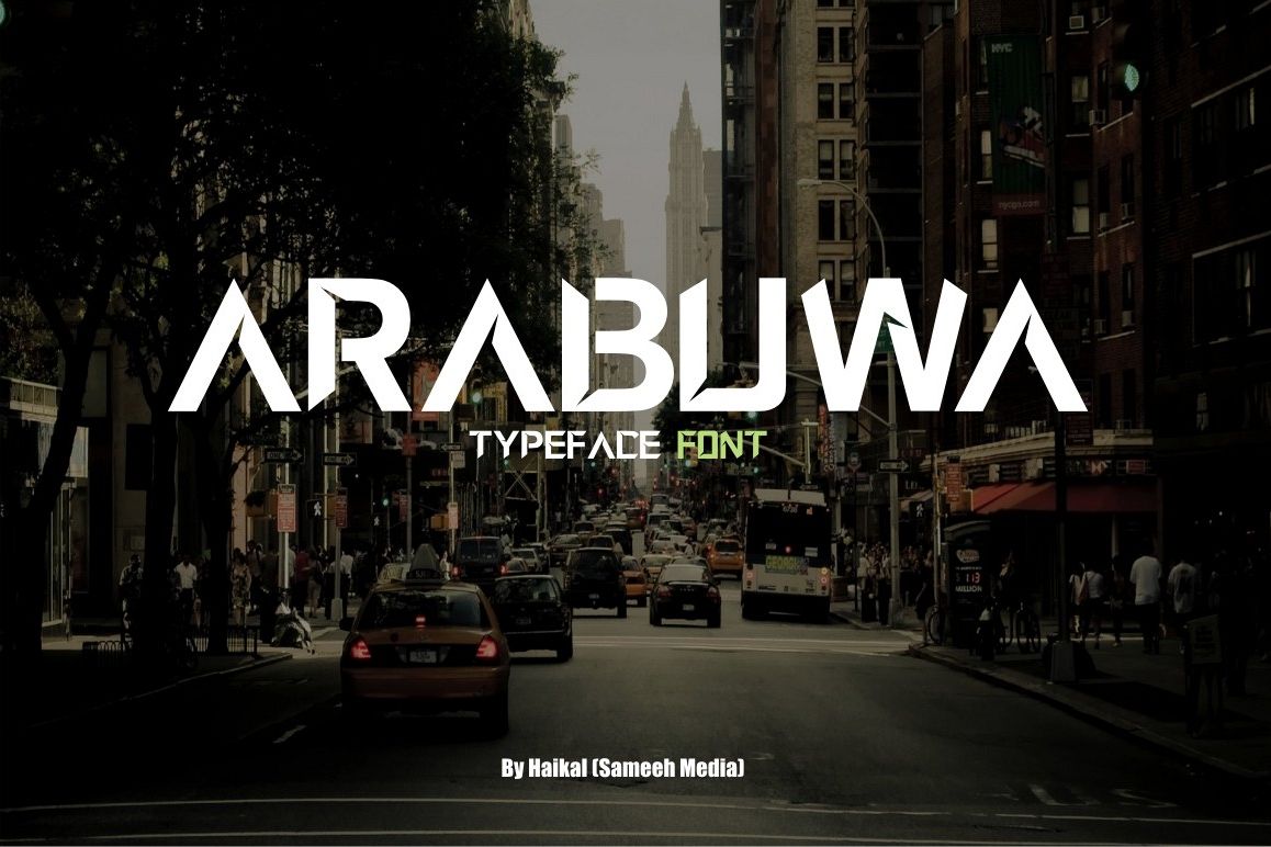 Arabuwa Typeface Font example image 1