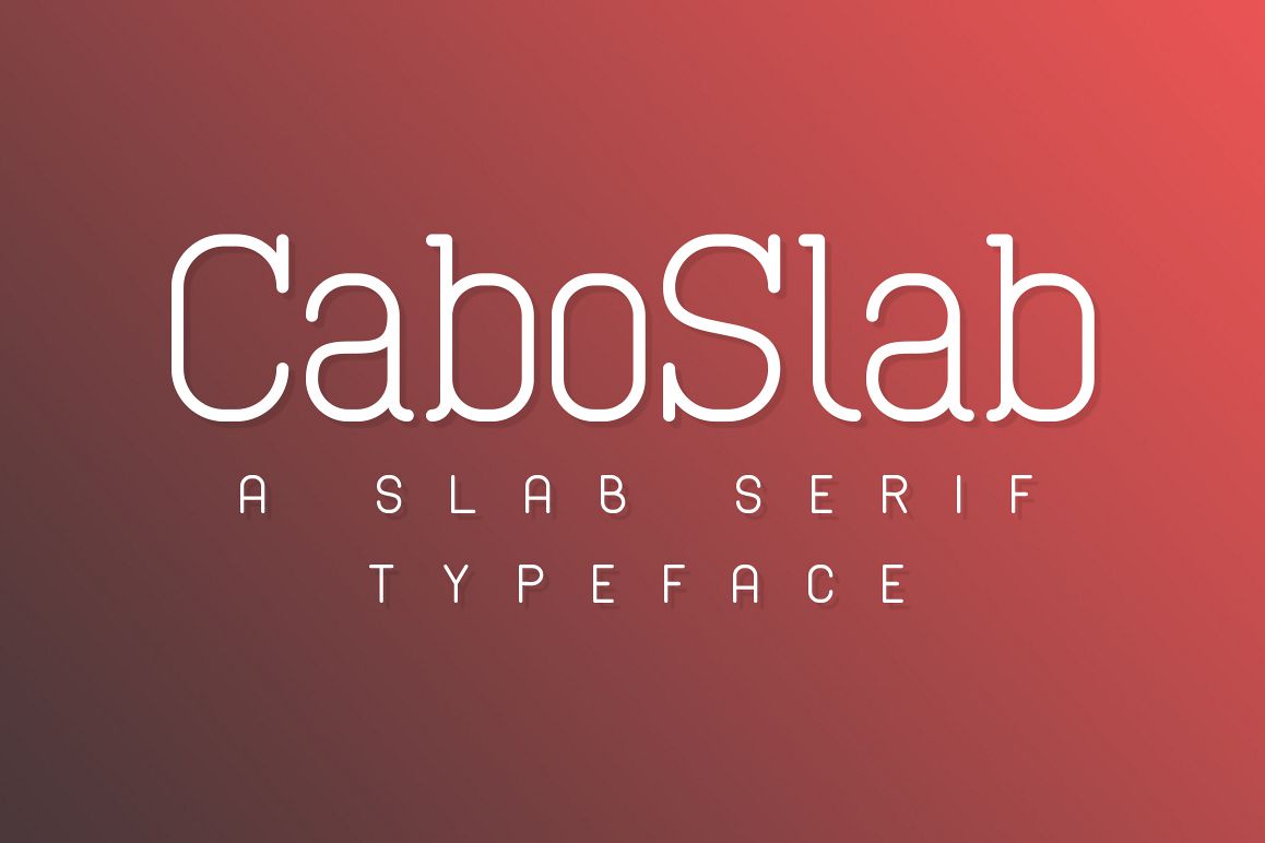 Cabo Slab Font Family example image 1