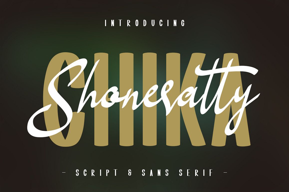 Shoneratty Chika Typeface example image 1