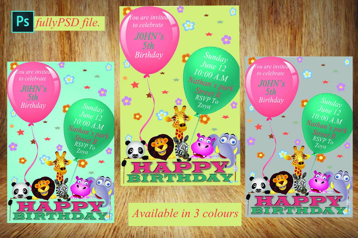 Birthday Invitation Card example image 1