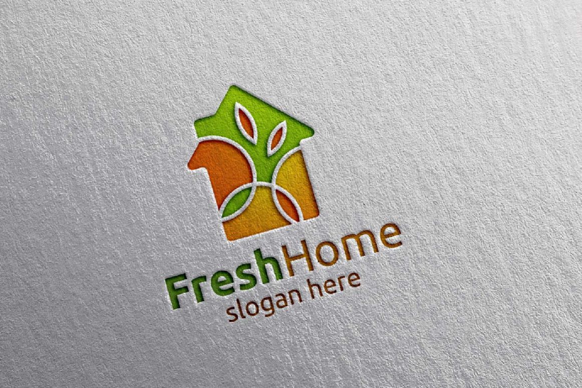 Real estate Logo, Fresh Home Logo 7 example image 1