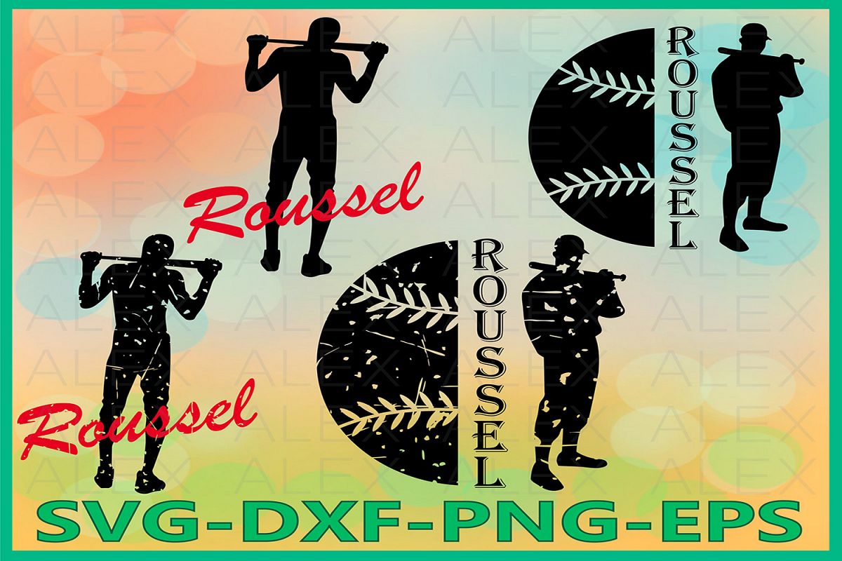 Distressed Baseball Svg Files, Baseball SVG, Print Files example image 1