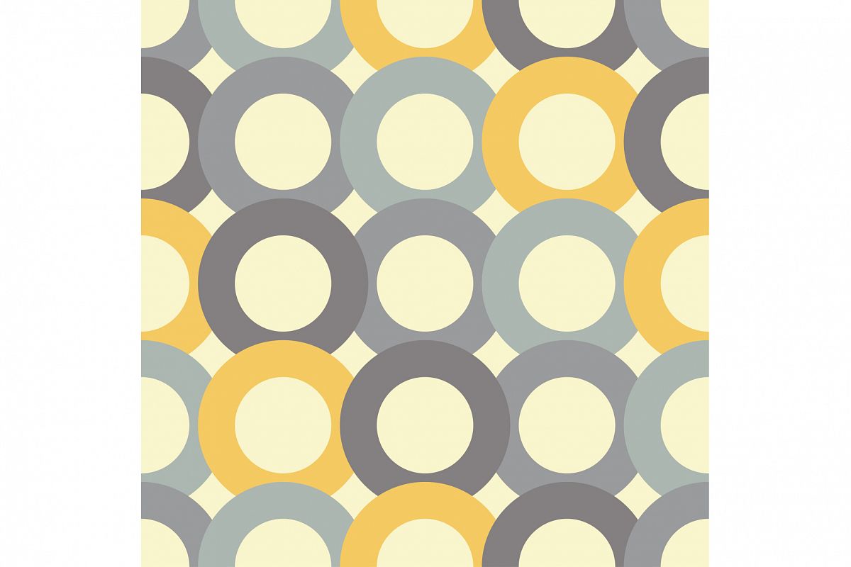 Seamless vector decorative background with rings. Print. Cloth design, wallpaper. example image 1
