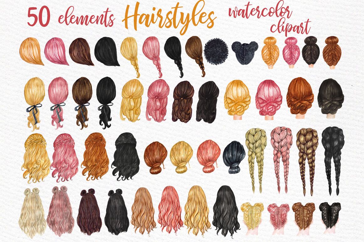 Hairstyles Clipart Custom Hairstyles Long Hair Girls Hair