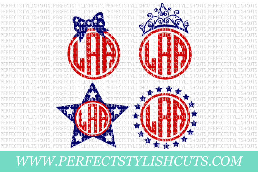 4th Of July SVG - Fourth Of July SVG, Patriotic Monogram SVG example image 1