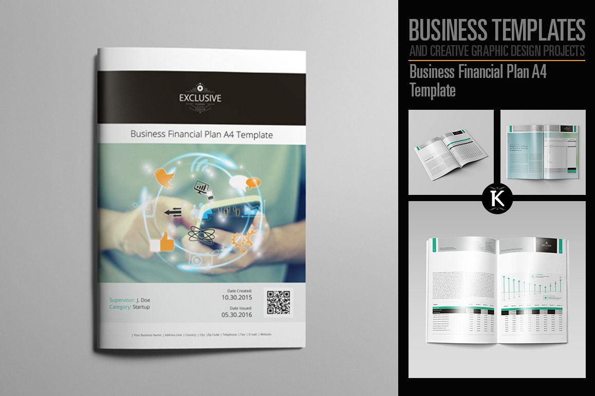 Business Financial Plan A4 Template example image 1