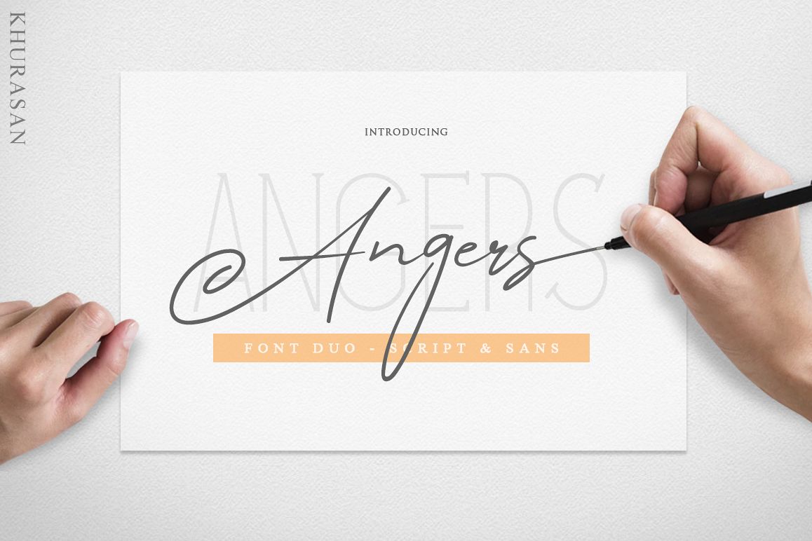 Angers Script Font Duo example image 1