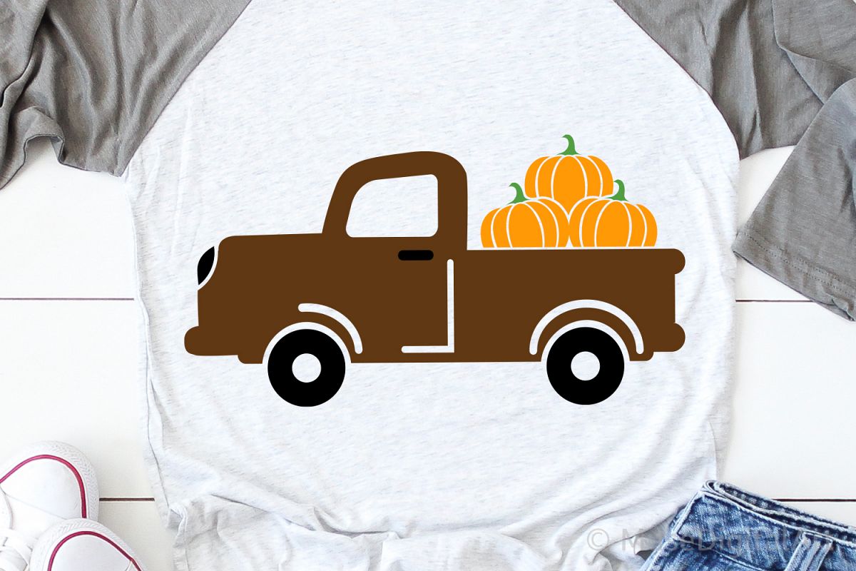 Pumpkin Truck Svg, Fall Svg, Pumpkins Svg, Pumpkin Spice Svg example image 1