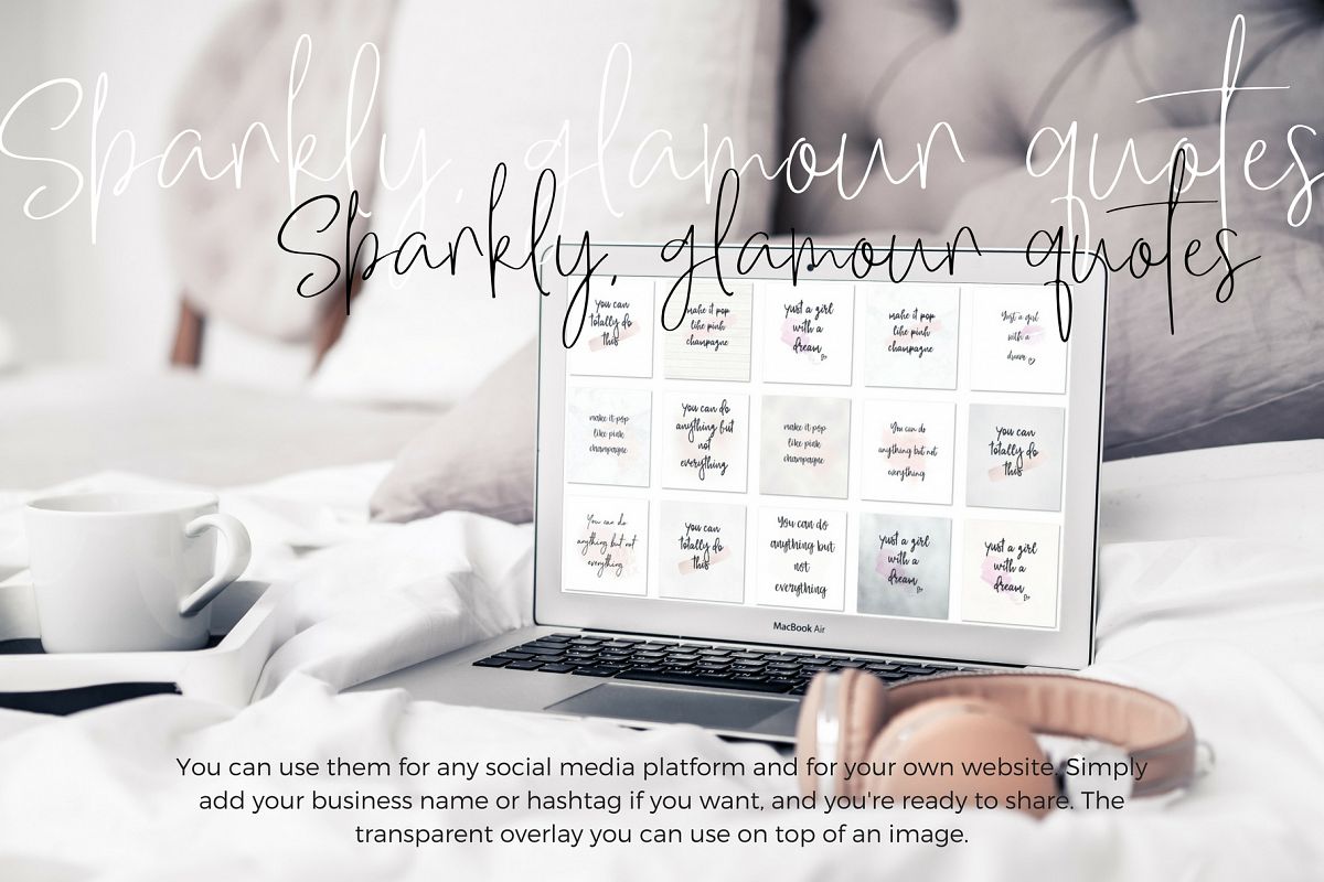 Sparkly, Glamour Quotes example image
