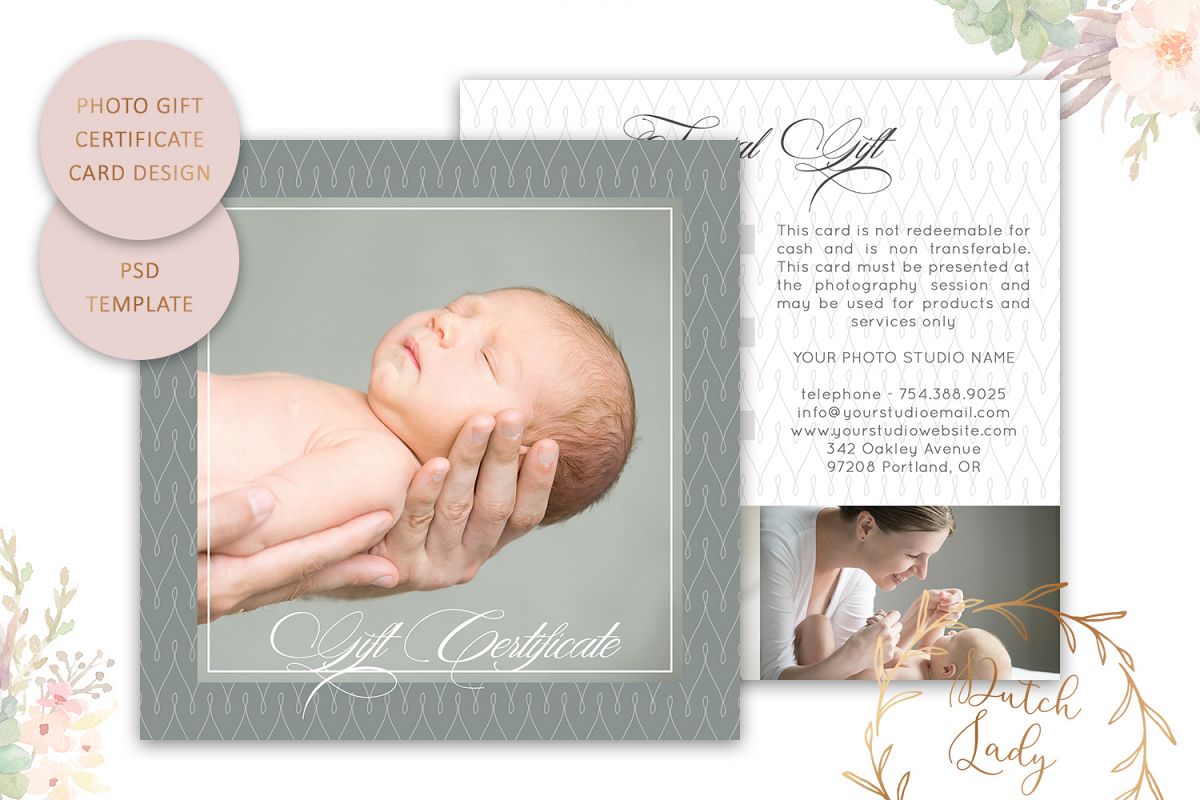 Photo Gift Card Template for Adobe Photoshop - #28 example image 1