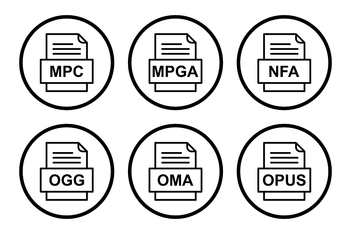 Set Of File Formats Icons example image 1