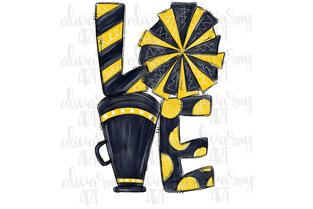 Cheer Love Yellow and Gold example image 1