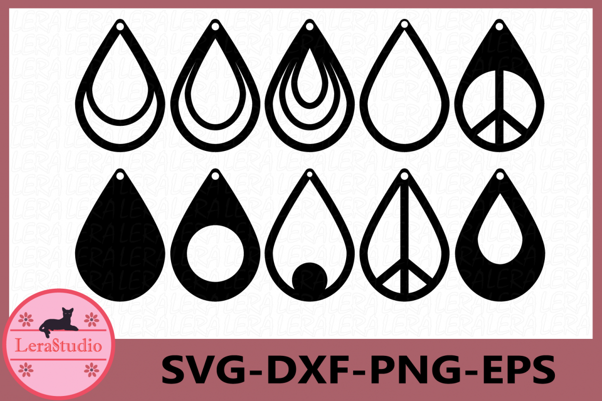 Download Earrings SVG, Teardrop Earrings, Tear Drop Svg (390633 ...