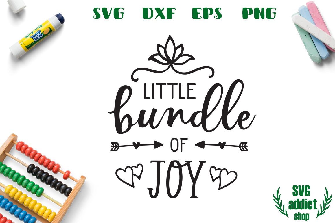 Little Bundle of Joy SVG Cut File example image 1