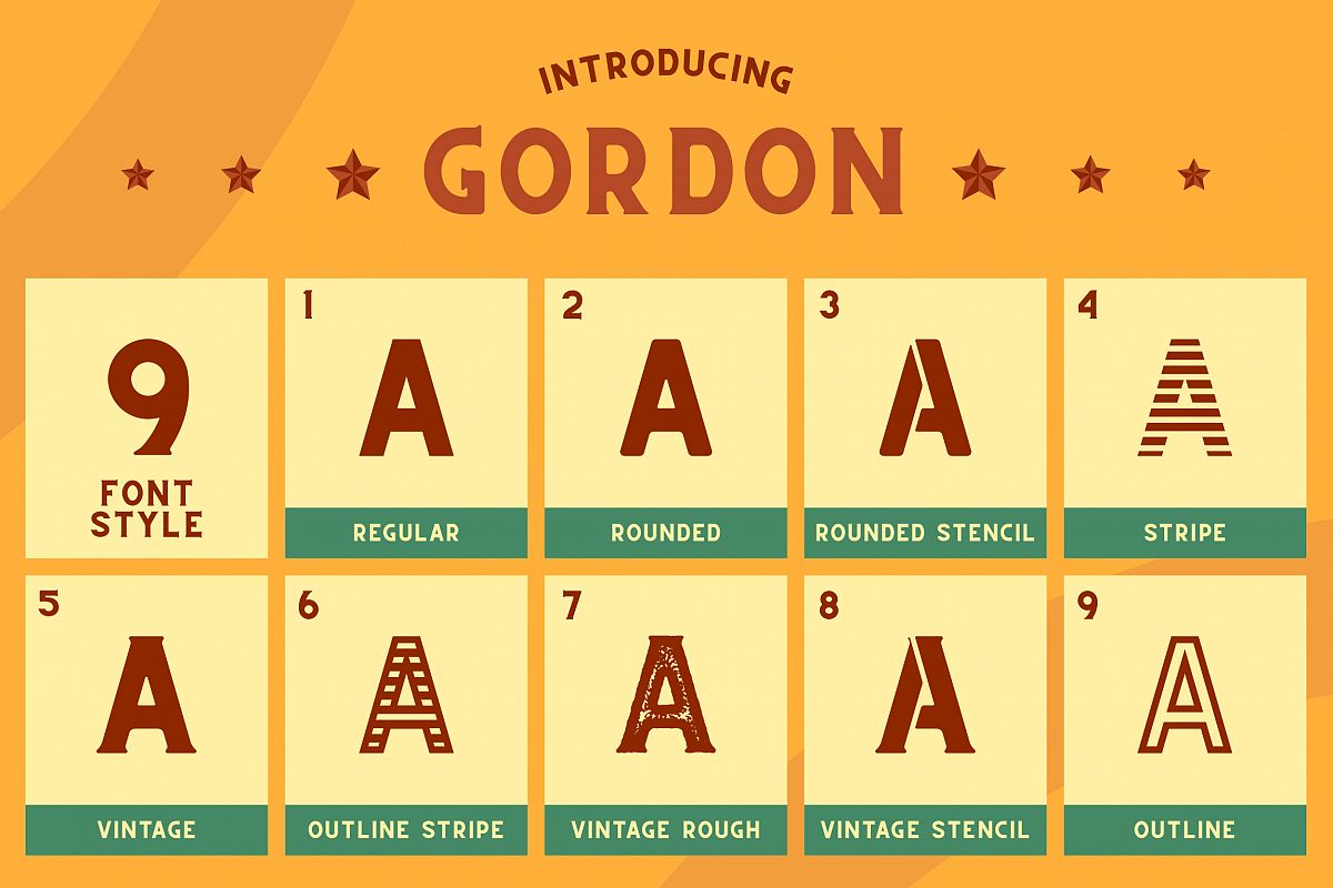 CS Gordon Font Family example image 1