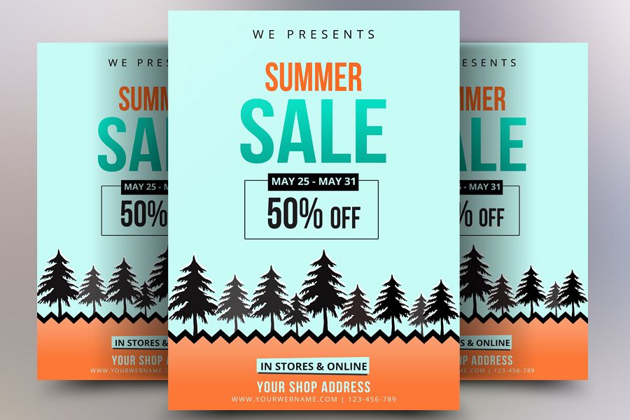 Summer Sale Offers Flyer example image 1