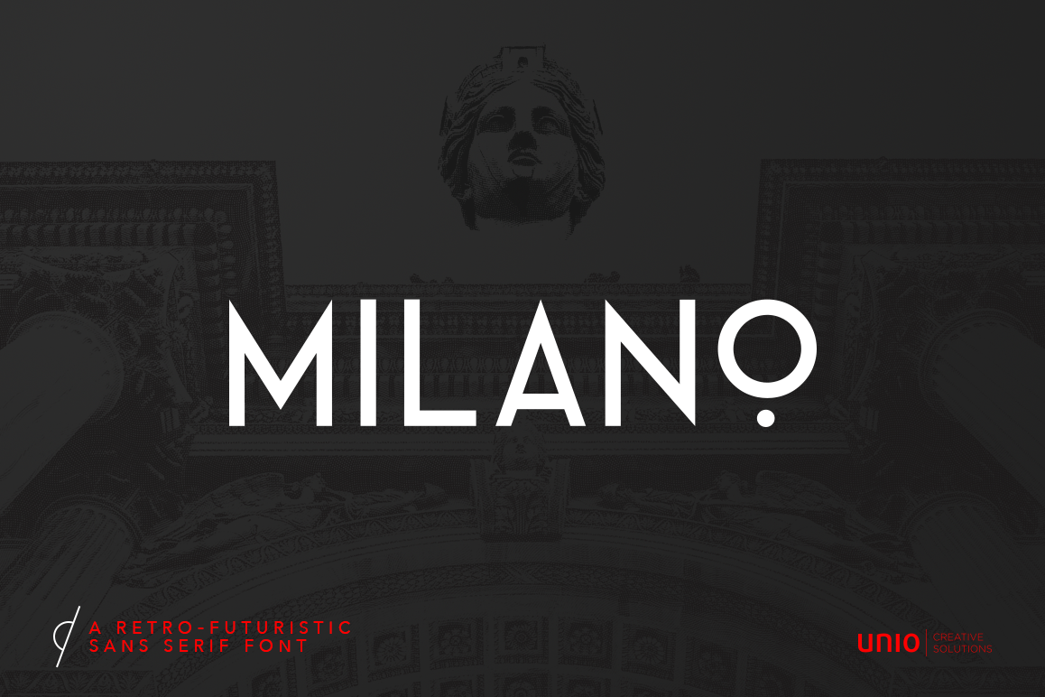 Milano - RetroFuturistic Sans example image 1