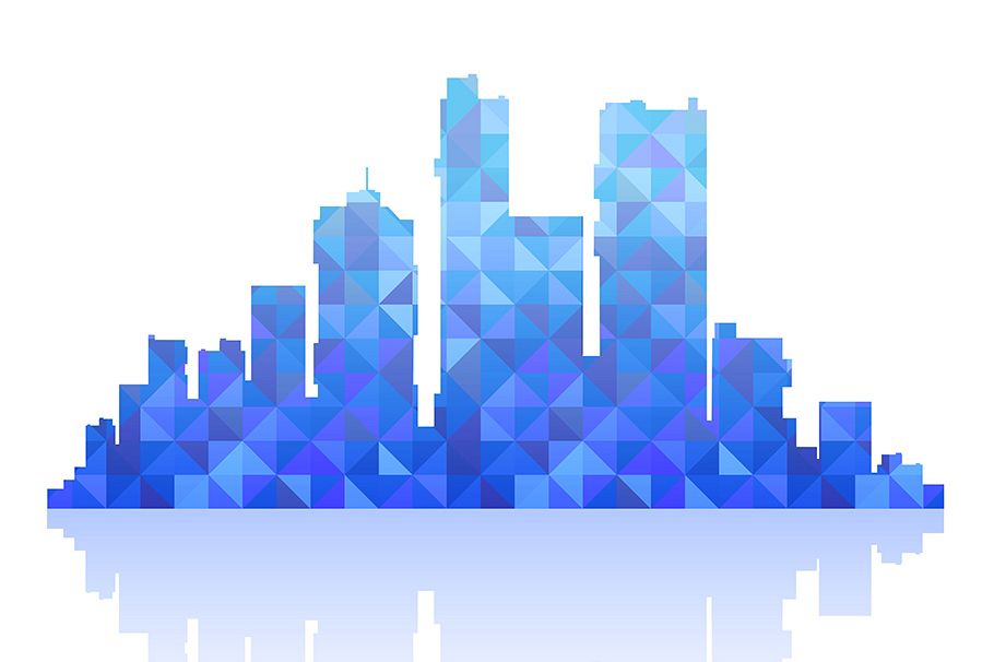 Silhouette of a city example image 1
