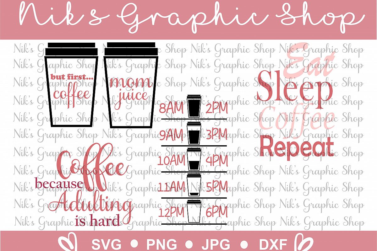 Coffee Svg, Coffee Travel Mug, Drink your Coffee example image 1