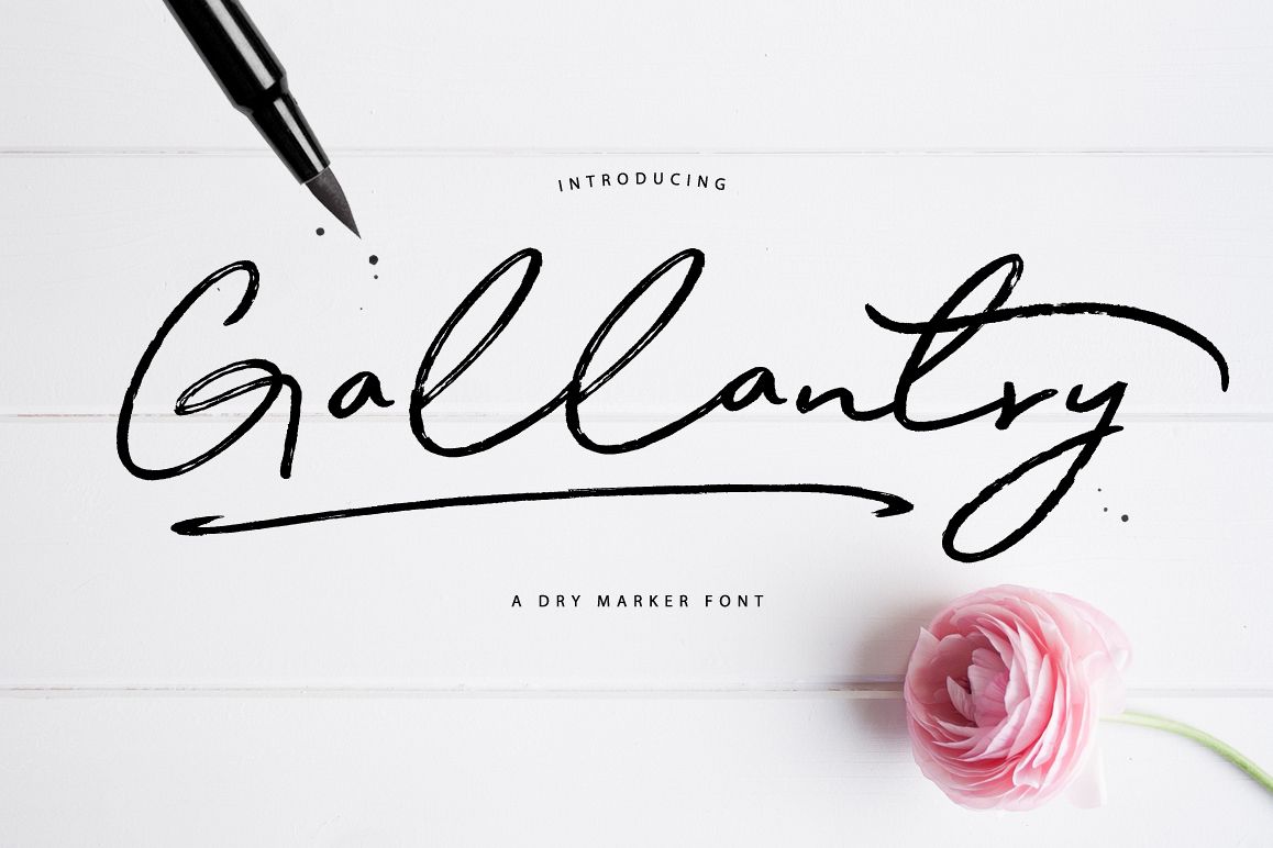 Gallantry Dry Marker Font example image 1