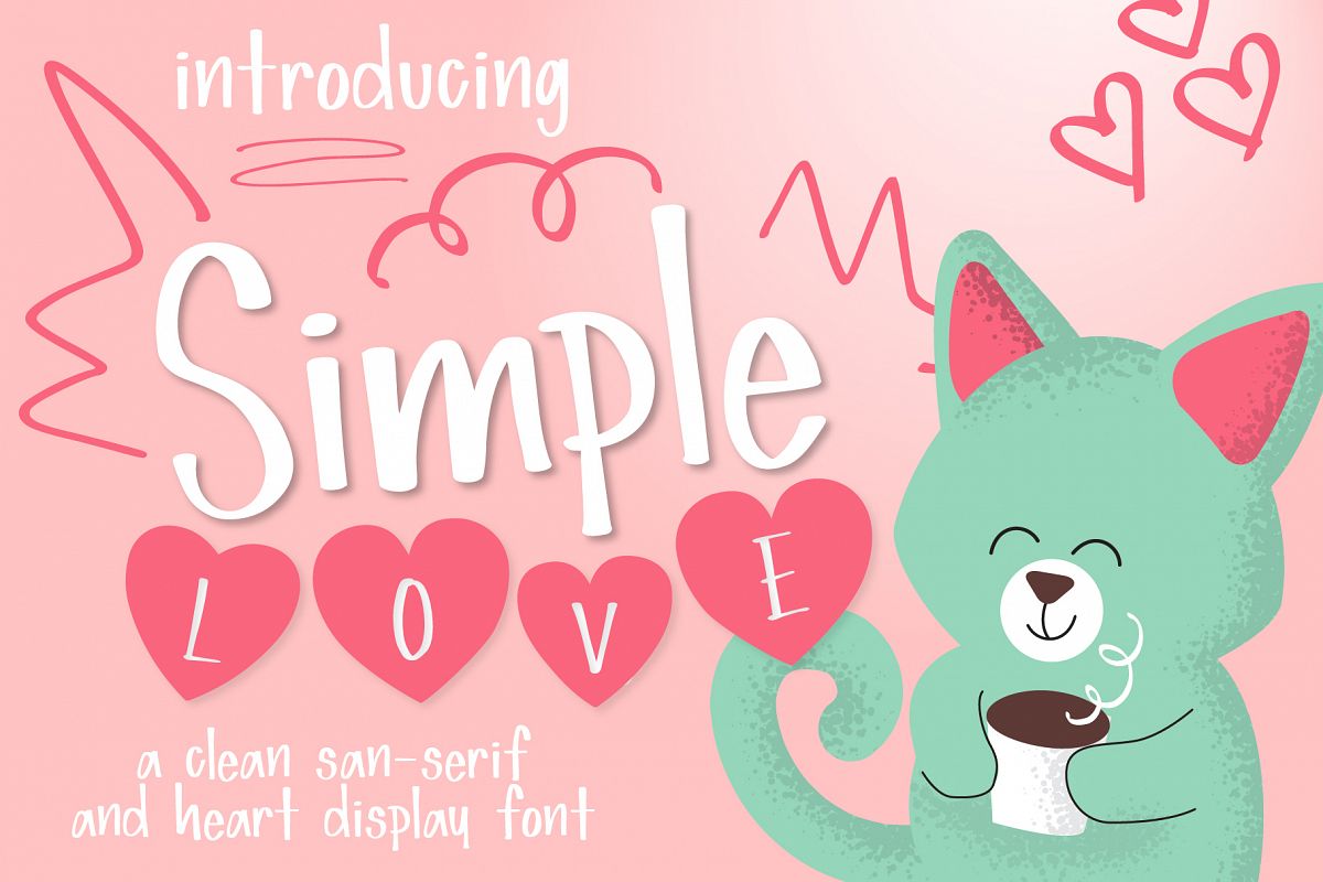 Simple Love Font example image 1