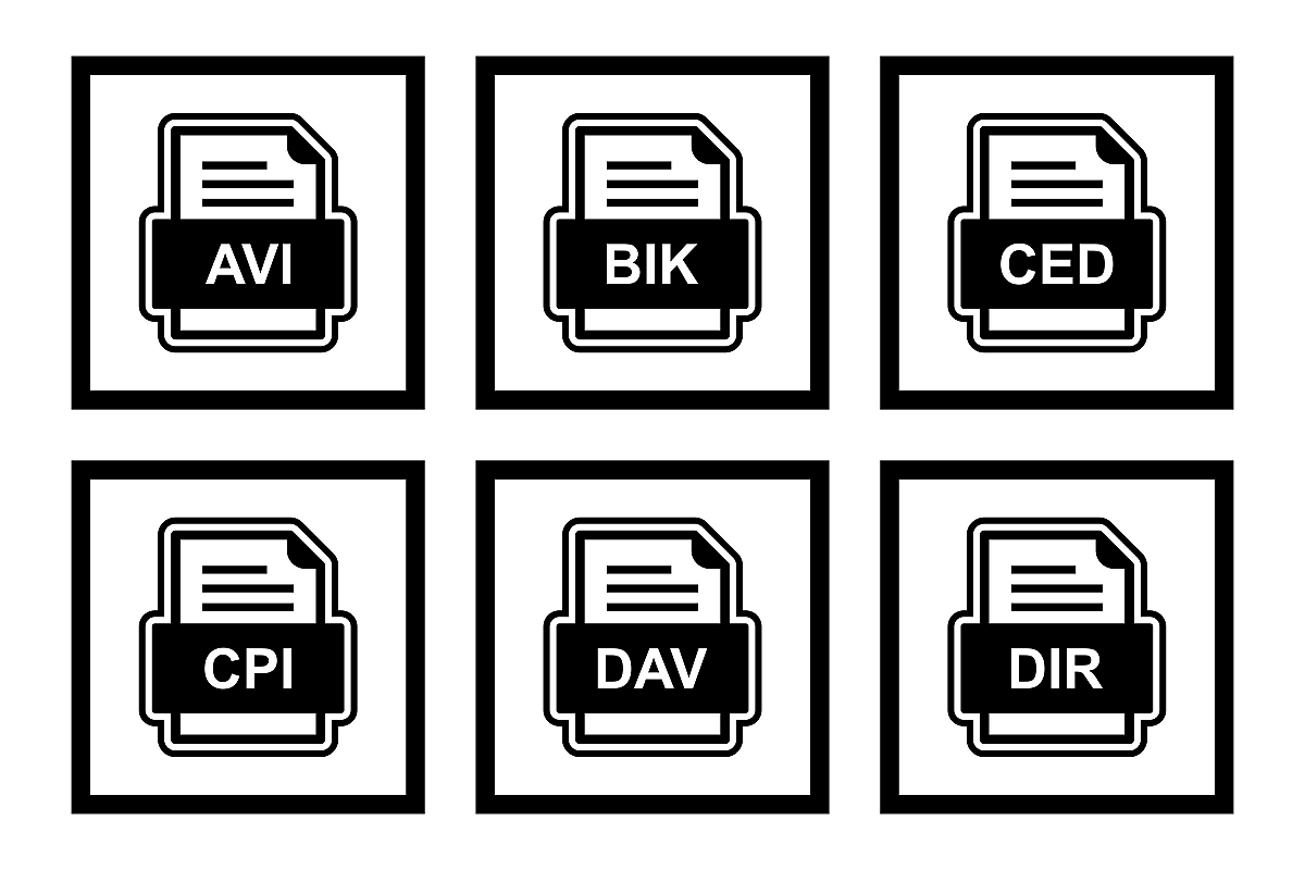 Set Of File Formats Icons example image 1