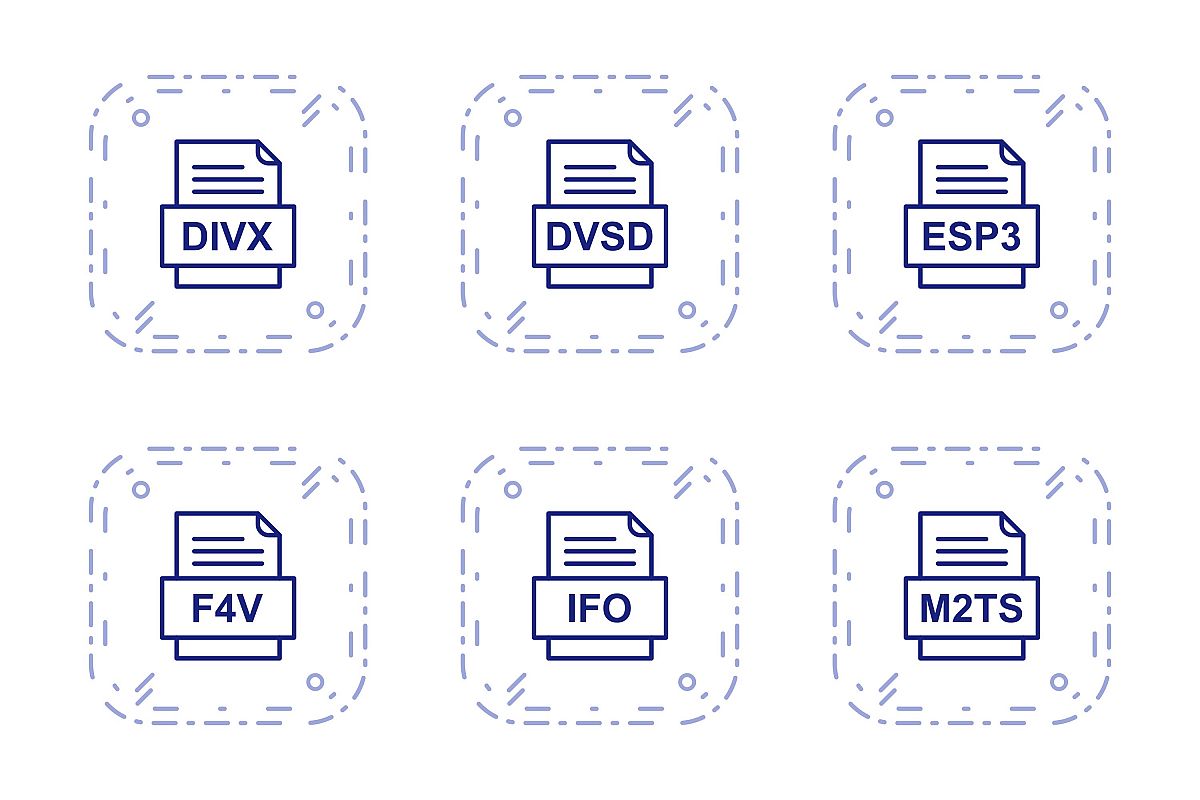 Set Of File Formats Icons example image 1
