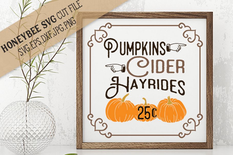 Pumpkin Cider Hayrides svg example image 1