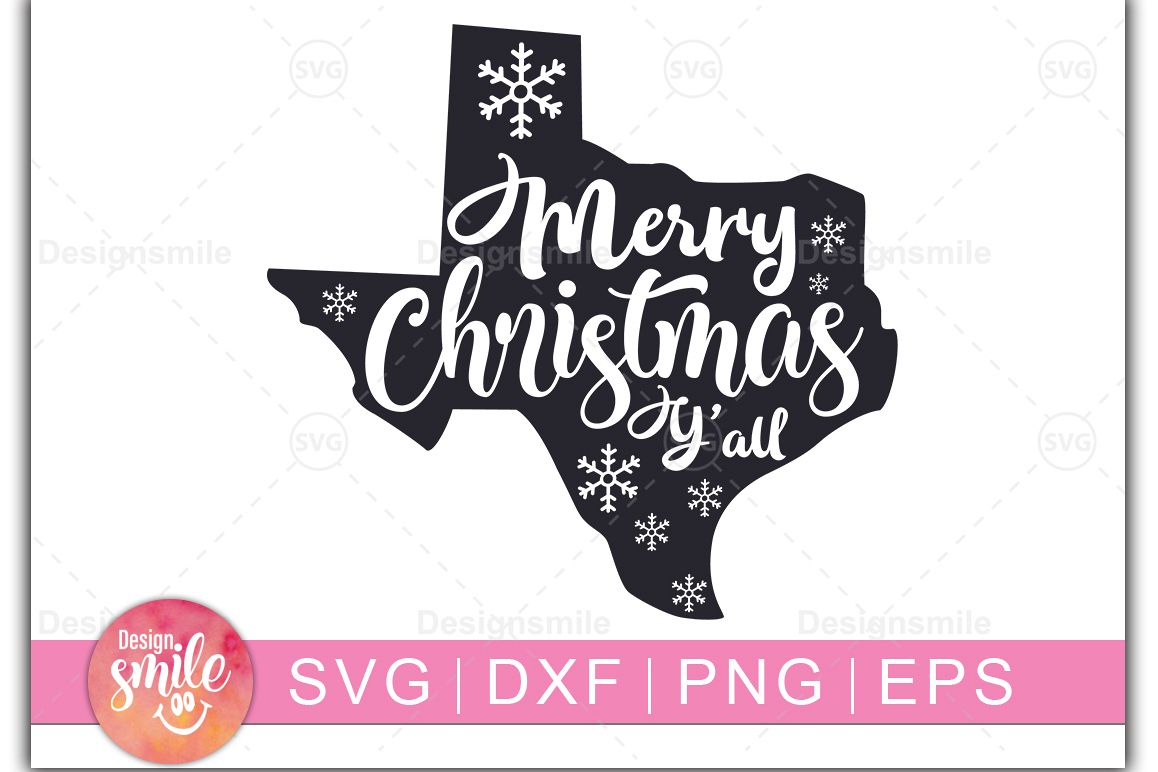 Merry Christmas Y'all SVG | Christmas svg example image 1