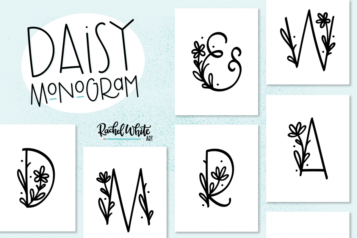 Daisy Monogram Font example image 1