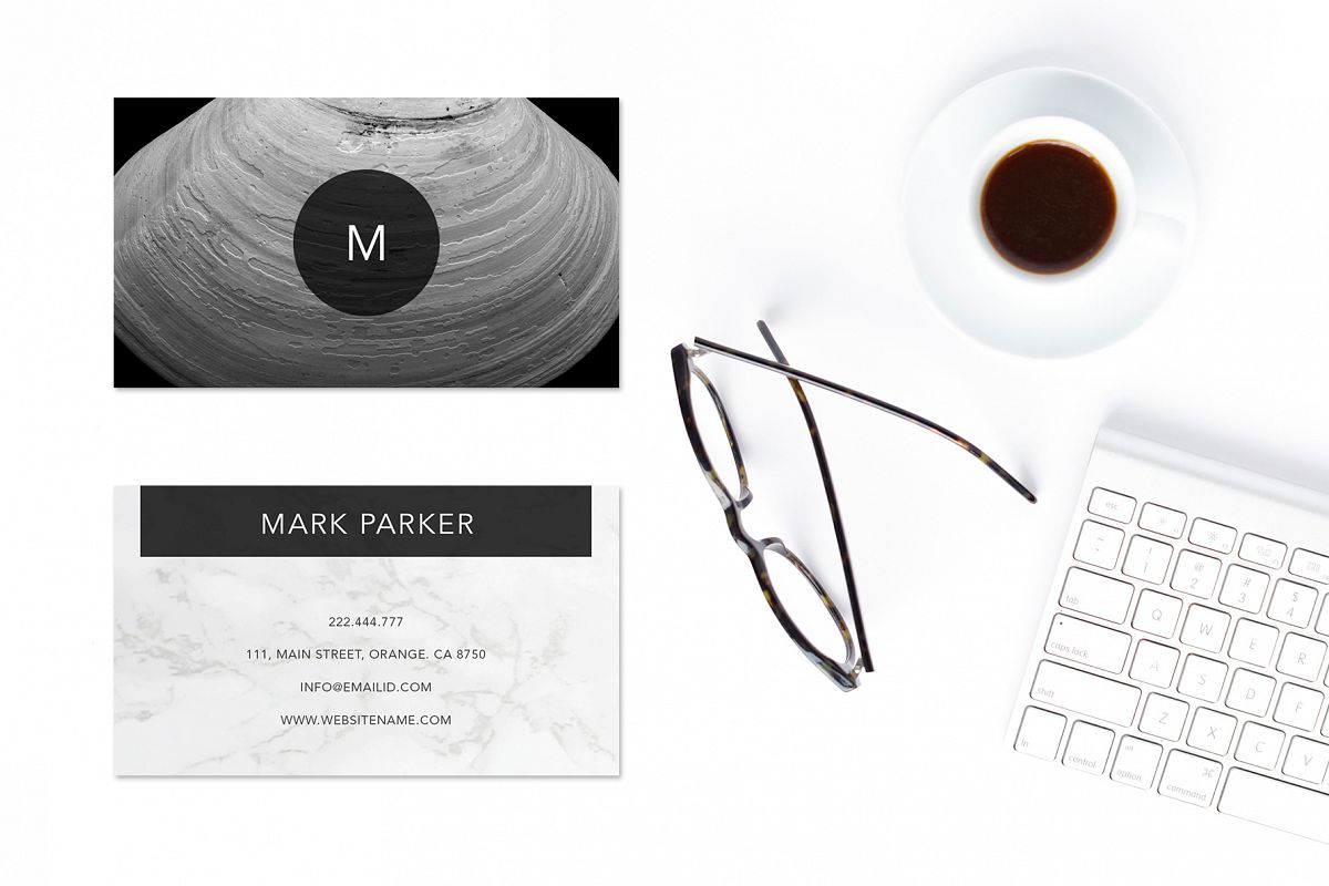 Modern Pattern Texture Beautiful Professional Art Business Card example image 1