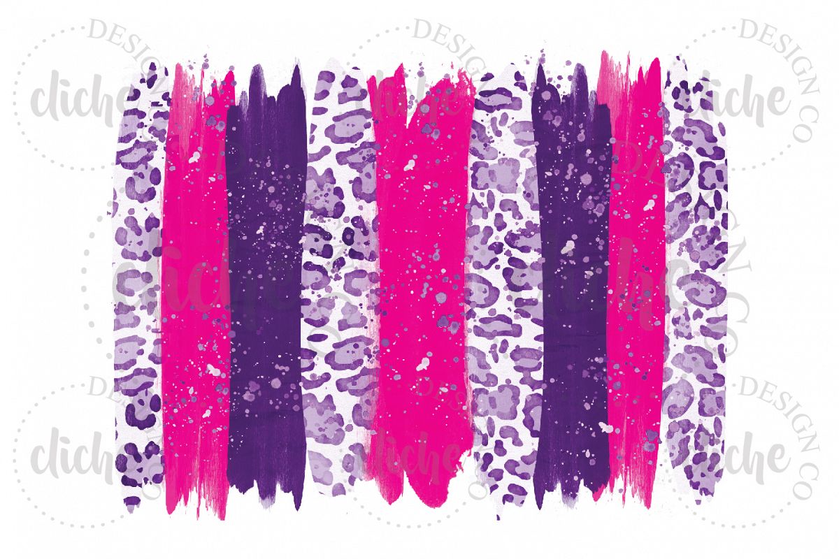 Purple Pink Paint Stroke Sublimation Design Background example image 1