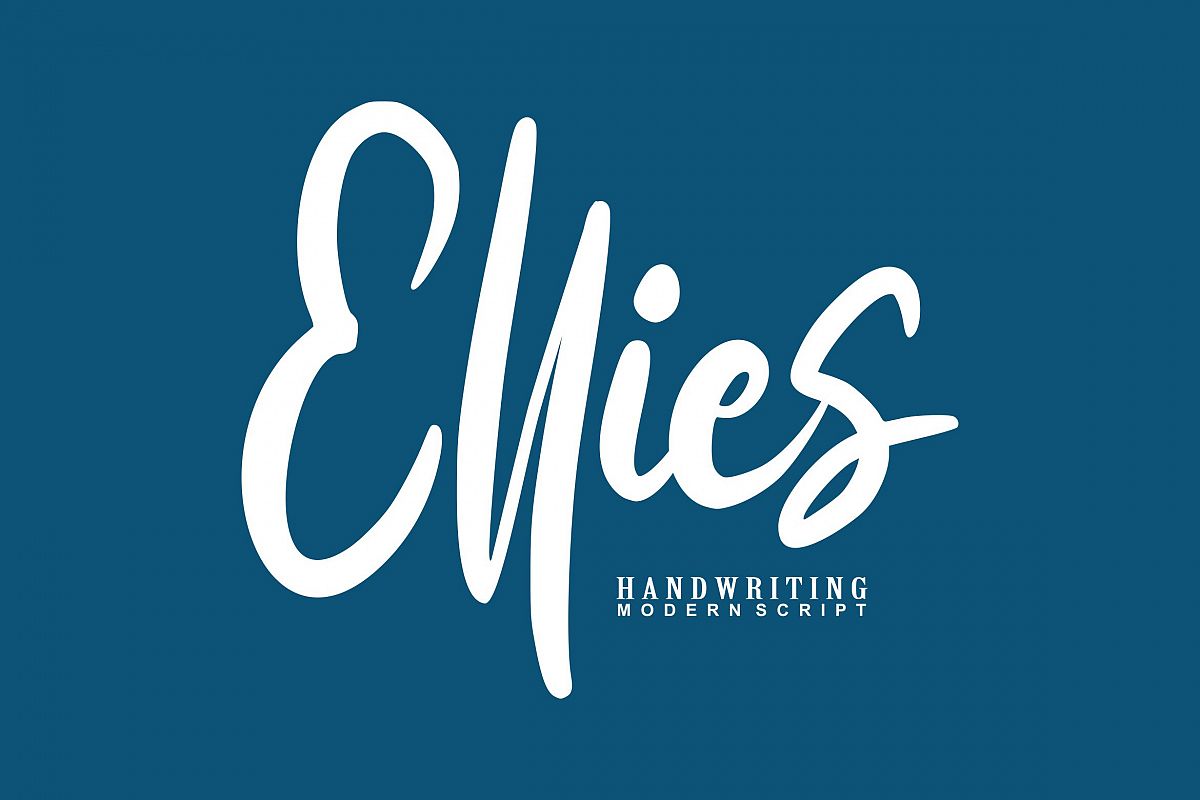 Ellies | Handwriting Modern Script example image 1