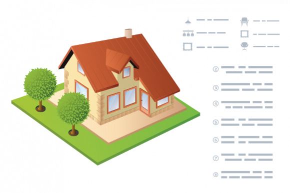 Isometric vector House example image 1