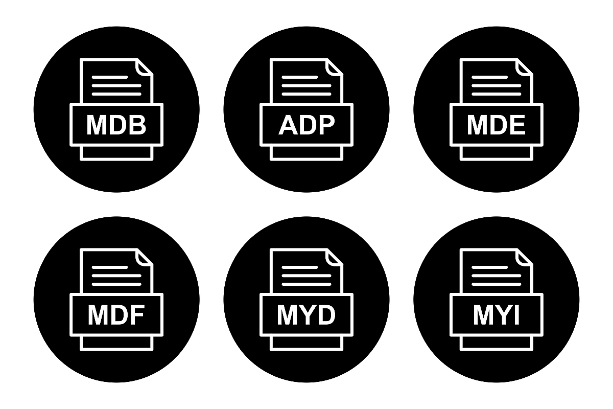 Set Of File Formats Icons example image 1