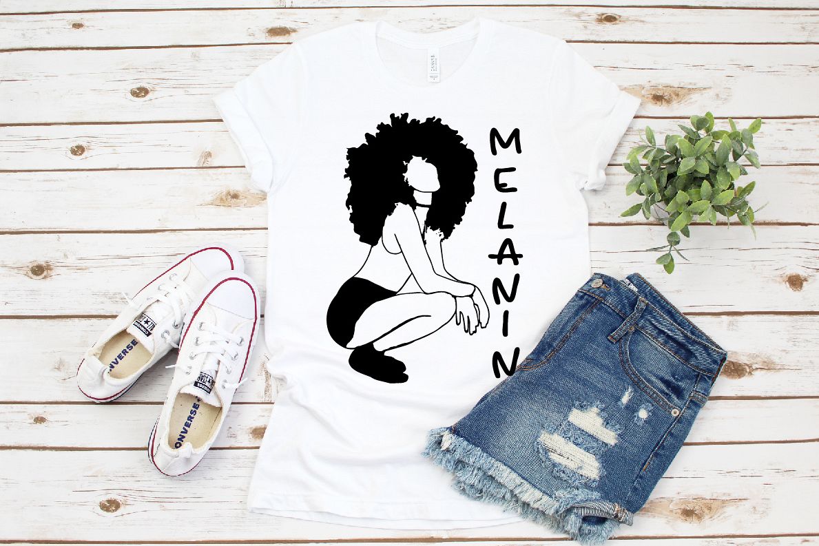 Black woman svg, black woman clipar Melanin svg roots example image 1