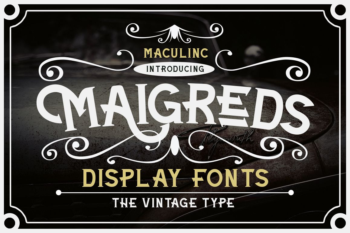 Maigreds Display Font example image 1