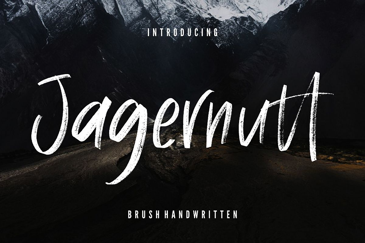 Jagernutt Brush Handwritten example image 1