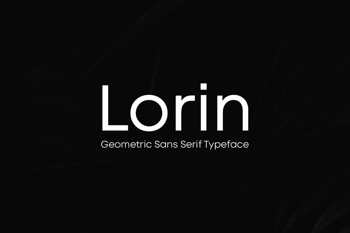 LORIN - Geometric Typeface & Web Fonts example image 1