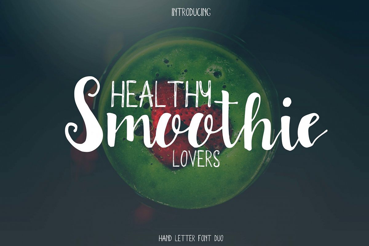 Smoothie font duo example image 1