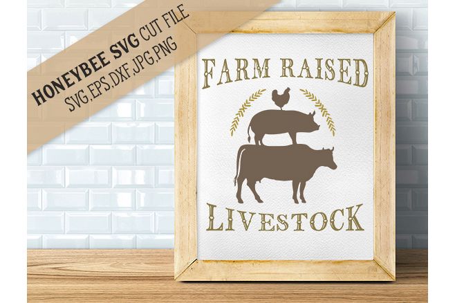 Farm Raised Livestock svg example image 1